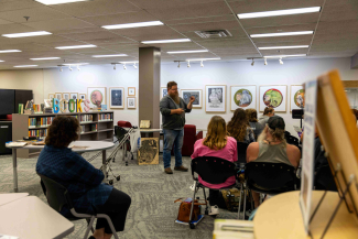 John Hilton Artist Talk in VHCC Library